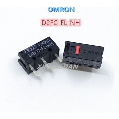 OMRON mouse micro switch D2FC-FL-NH suitable for Steelseries Rival 100 300 KANA KINZU Logitech Microsoft IO1.1 IE3.0 RAZER 2pcs