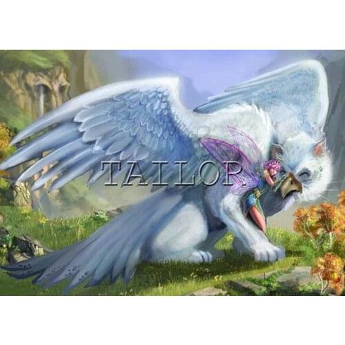 Mosaic embroidery cuadros full square 5d diamond painting kit set Tiger bird butterfly lion elf woman complet Dirll drawing art