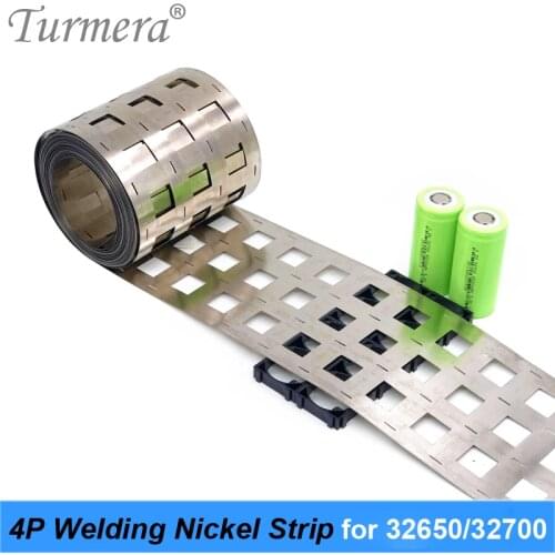 32650 32700 4P Welding Nickel 0.15mm Thick for 12V 24V Lifepo4 Battery Solar Panel System and 36V 48V Electric Bike Use Turmera