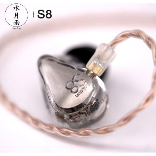 Moondrop S8 New Flagship Hifi Audio 8BA driver In--ear Monitor Earphone IEM with 2 Pin/0.78mm Detachable cable