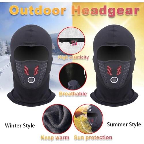Newly Comfortable Windproof Thermal Fleece Neck Warm Balaclava Waterproof Face Mask Soft Winter Headgear Scarf Summer Sun Hat
