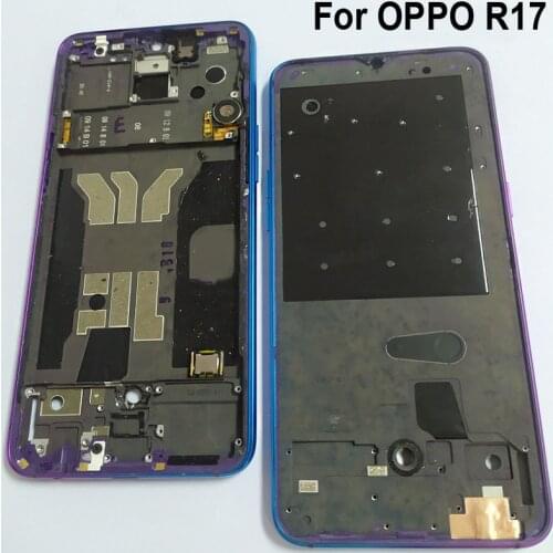 Original LCD Holder Screen Front Frame For OPPO R17 r17 Housing Case Middle Frame No Power Volume Buttons OPPOR 17 Repair Parts
