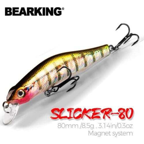 BEARKING 80mm 8.5g Professional Quality Magnet Weight Fishing Lures Minnow Crank Hot Model Artificial Bait Tackle