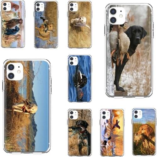 Hunting-Gun-Dog-Art-Animal Silicone Shell Cover For Samsung Galaxy S7 S8 S9 S10E S20 FE Note 10 20 Edge Lite Plus Ultra
