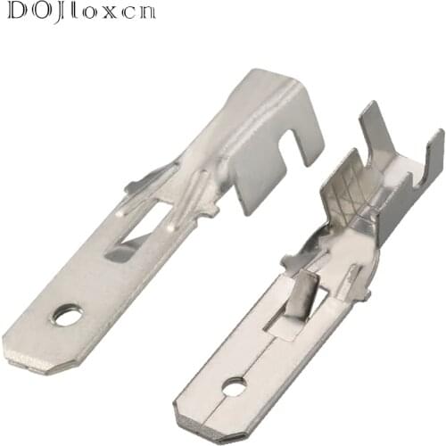 20 Pcs 6.3mm Series Lengthened Square Wiring Plug, 28.5 MM Long, Automobile Connector Wiring Terminal DJ612-6.3C