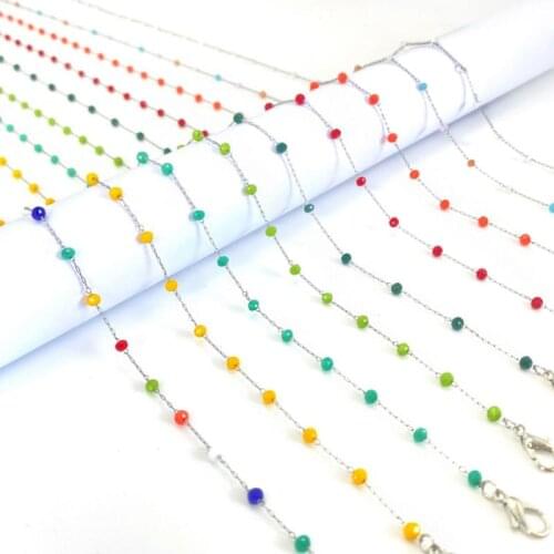 Mask Hanging Rope Necklace Face Mask Lanyard Mask Holder Traceless Ear Hanging Rope Two Hooks Chains Lanyards Eyewear Accessorie