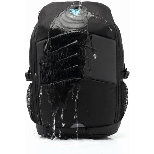 Deep Gaming waterproof laptop backpack 15.6 ", large capacity, multiple pockets, drink holder