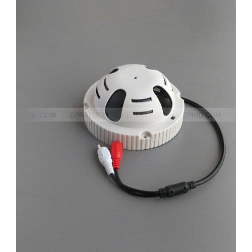 High Fidelity Sensitivity Security RCA Microphone AGC Mic for CCTV DVR System