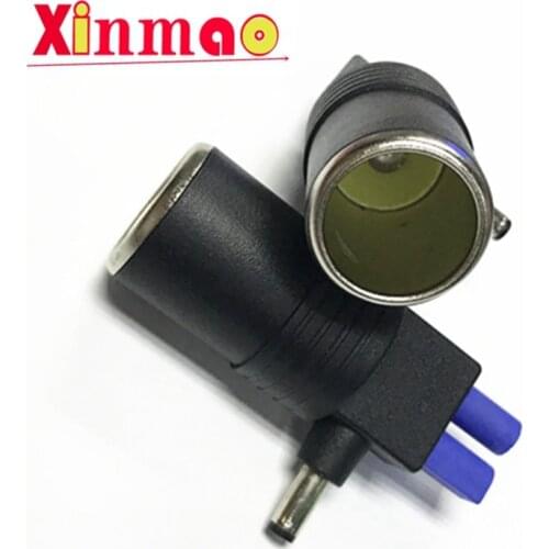 1Pcs DC 5.5 x 2.1mm Male To Car Cigarette Lighter Socket EC5 Female Connector Adapter