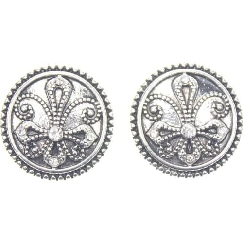 10pcs/lot DIY Snap Jewelry Rhinestone 18mm Snap Buttons Alloy Snap fit Snap Bracelet