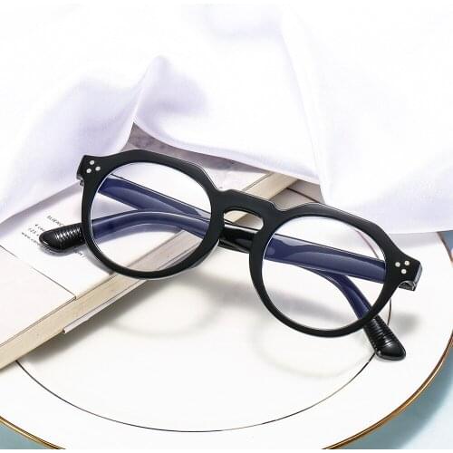 2021 new irregular Korean Fashion Blue proof flat lens multi color full frame glasses
