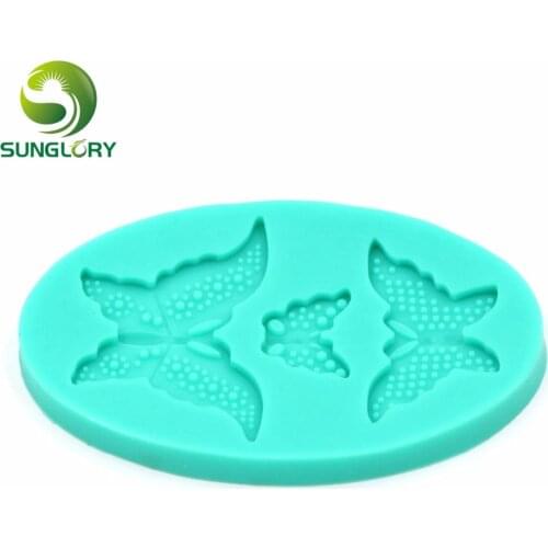 3PCS Butterfly 3D Silicone Mold For Cake Decorations Sugarcraft Fondant Silicon Moldes De Silicona Cake Decorating Baking Tools