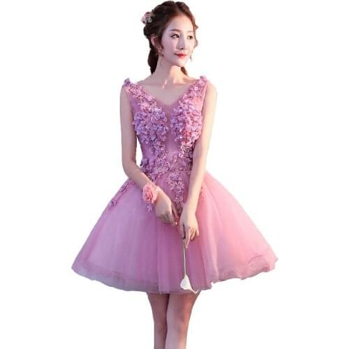 Freeship lovely flower petals lace flower short lolita dress stage performance/cartoon/carnival dress cosplay
