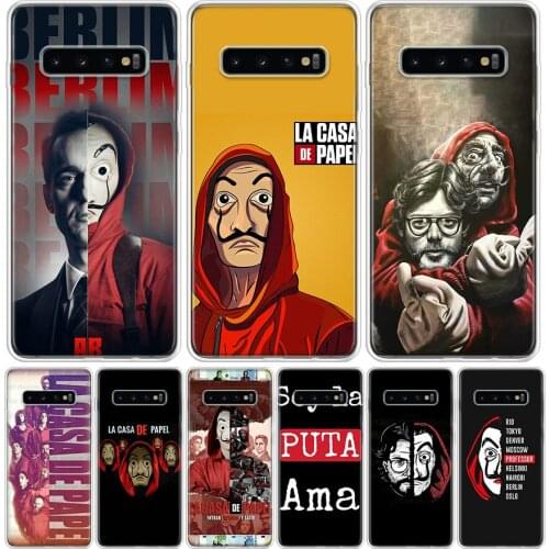 TV La Casa de papel Cover Phone Case For Samsung Galaxy A51 A71 A50 A10 A20E A30 A40 A70 M30S A01 A21 A6 A7 A8 A9 Plus + Coque