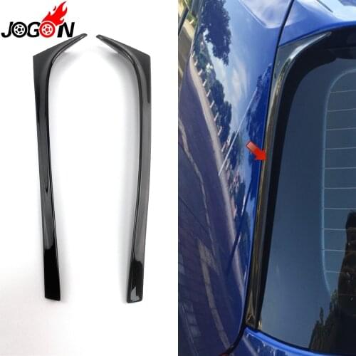 Piano Black For VW GOLF 7 7.5 MK7 MK7.5 R GTE GTD 2013 - 2018 Car Back Rear Window Side Spoiler Wing Cover Trim --Not For GTI