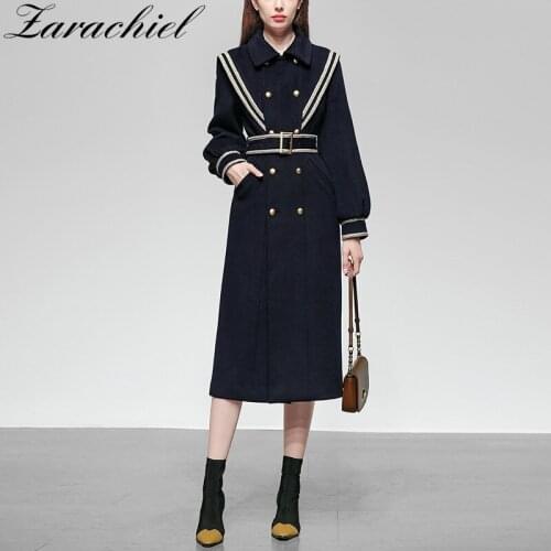 HAMALIEL Womens Blue Coats
