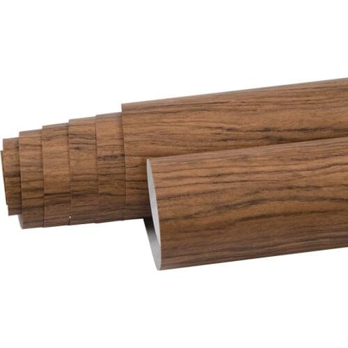 HOHOFILM 124cm*500cm Wood Grain Vinyl Car Auto Internal Stickers Wood Grain Film Fiber Vinyl Furniture Film 48.8''x196.8