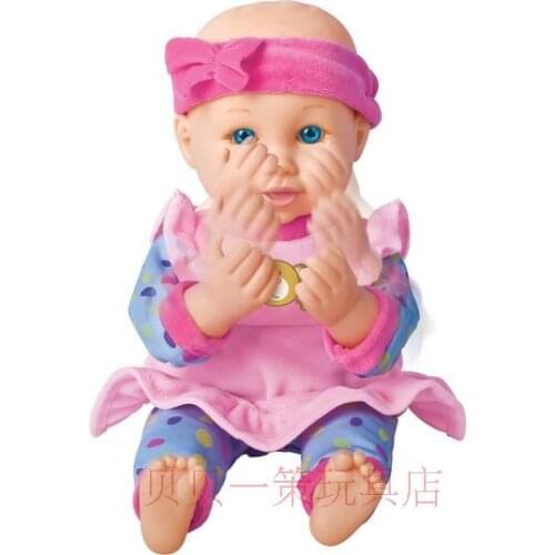 30cm Cut Simulation Reborn Baby Doll Smile Baby Doll Newborn Kids Accompany Children Play House Toy Best Christmas Birthday Gift