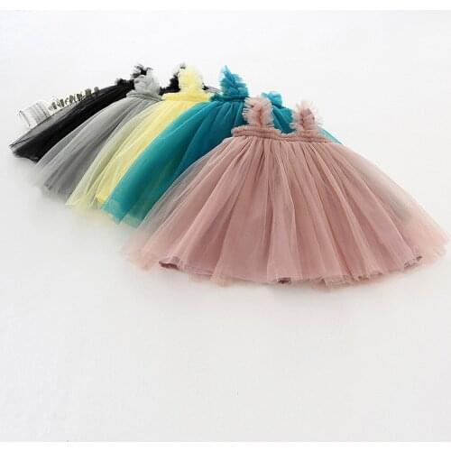 Summer Infant Toddler Baby Girl Tutu Dress Kids Tutu Dresses For Girls Sleeveless Child Clothes Princess Party Ball Gown Dress
