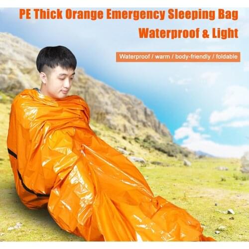 Reusable Emergency Sleeping Bag Survival Blanket Camping Tent Thermal Waterproof Outdoor Emergency Equipment