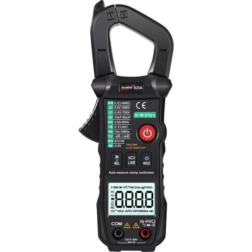 Clamp Multimeter Intelligent Automatic Identification Measurement AC/DC Voltage Current Frequency Capacitance Resistance Meters