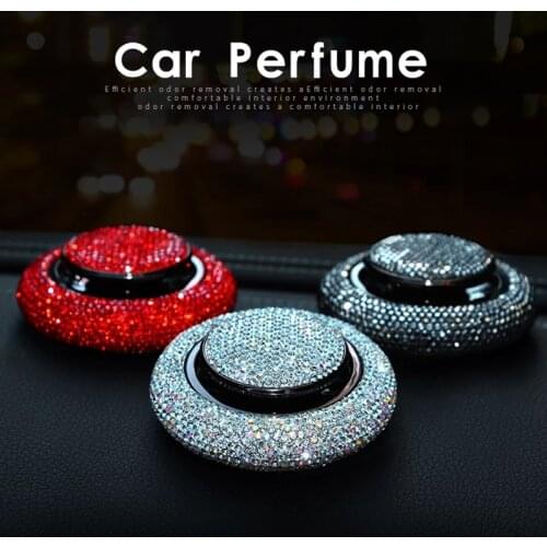 Car Air Freshener Crystal Diamond Flying Saucer styling Bling ecoration Ornaments Women Solid Car Perfumes Accessories