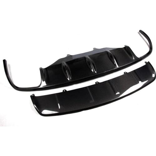 Fit For Porsche macan 2014-2019 front Rear Bumper board iffuser Bumpers Lip Protector Guard skid plate Carbon Fiber