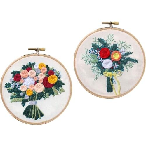Full Range of Embroidery Starter Kit Bouquet Cross Stitch Crafts