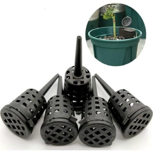 Portable 15PCS/pack Fertilizer box Bonsai Tool Fertilizer Cover Basket Box Dome Case Plastic Plant Bug Nursery Pots