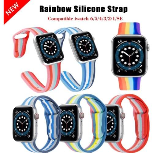 Strap for Apple Watch Band 44mm 40mm Iwatch Band 38mm 42mm Accessories Silicone Bracelet Watchband Correa Apple Watch 6 Se 5 4 3