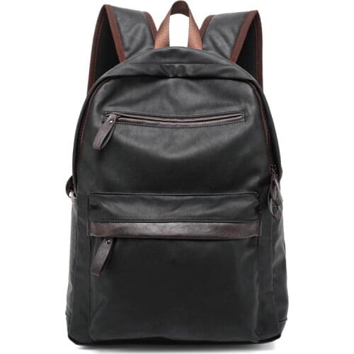 MAIWEINI Hot Selling Oil Wax Leather Backpack For Men Western College Style Bags Mens Casual Backpack & Travel Bags Mochila Zip
