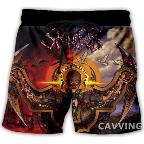 CAVVING 3D Printed Skinless Band Summer Beach Shorts Streetwear Quick Dry Casual Shorts Sweat Shorts for Women/men