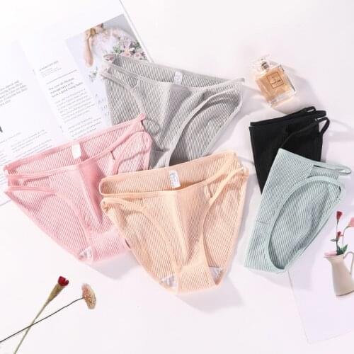 Low Waist Women Panties Cotton Ladies Briefs Comfort Underwear Female Hollow Out Solid Color Pantys Lingerie Femme Sexy Panties