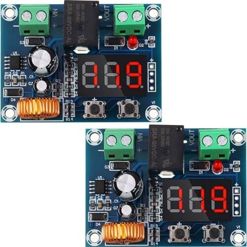 2 Pieces DC 12V-36V Voltage Protection Module Digital Low Voltage Protector Disconnect over Discharge Protection Module