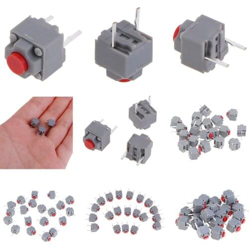 20pcs Mute Button 6*6*7.3 Silent Switch Wireless Wired Mouse Button Micro Switch