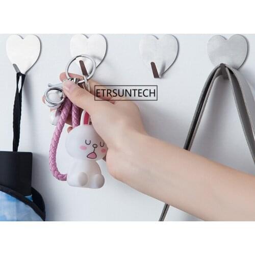 200pcs Decorative Wall Hook Key Holder Wall-mounted Door Hook Wall Hanger Metal Towel Hooks For Kitchen Bathroom