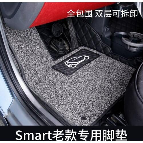 Car Accessories High-quality 3D Car Mats Luxury-Surround Leather Floor Mats For Mercedes Smart Fortwo 2009-2014,Car-Styling