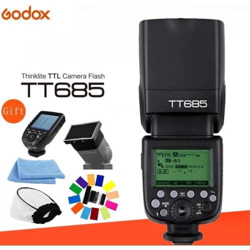 Godox TT685 2.4G HSS 1/8000s TTL GN60 Wireless Speedlite Flash +Flash Trigger for Nikon Canon Sony Olympus Panasonic Fujifilm
