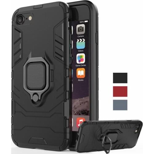 For iPhone SE 2020 Case Cover Magnetic Ring Holder TPU Bumper Armor Back Cover For iPhone SE 2 SE2 Phone Case For iPhone SE 2020