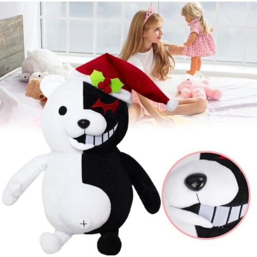 25/35CM Black&White Bear Plush Doll Cartoon Figure Plush Toy Soft Animal Stuffed Dolls Best Gifts for Girlfriends Family Friends