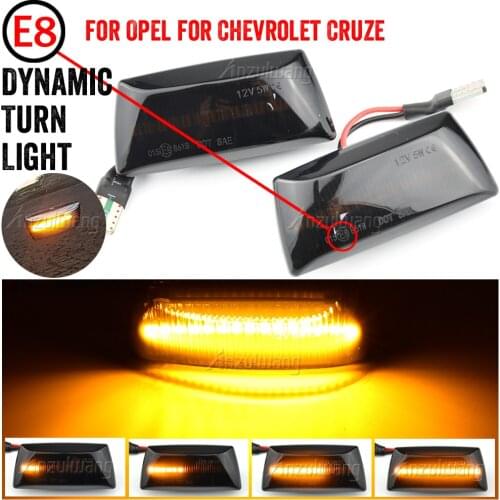 For Opel Insignia Astra H Zafira B Corsa D For Chevrolet Cruze LED Dynamic Side Marker Light Repeater Indicator Light