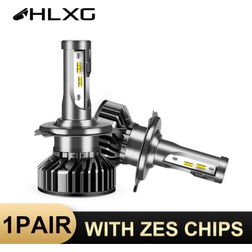 HLXG 12000LM H7 LED h11 led h4 led headlight lampada led h4 luce With ZES chips Light car lamp 12V H8 H9 9005 9006 HB4 HB3 Bulb