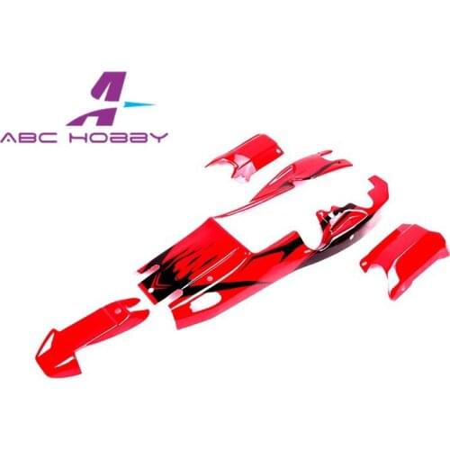 HPI RACING/KM HPI 5B 5T 5SC 1/5 5B Plactic Body shell red and black