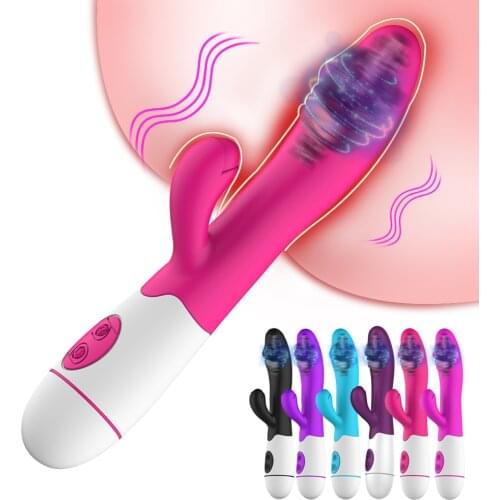 Sex Toys for Woman Dual Vibration Vaginal Clitoris Stimulator G Spot Massager Intimate Goods Dildo Rabbit Vibrator