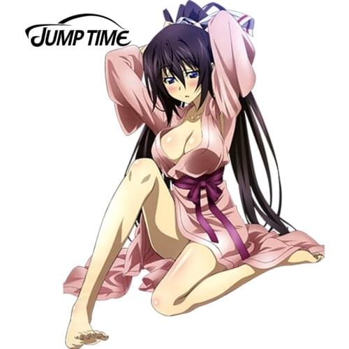 JumpTime 13cm x 9.7cm Car Styling Sexy Pretty Girl Infinite Stratos Shinonono Houki Render Decal JDM Car Bumper Sticker