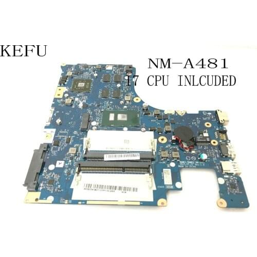 KEFU STOCK UPER 100% NEW BMWQ1 / BMWQ2 NM-A481 laptop Motherboard For LENOVO 300-15ISK I7-6500U CPU COMPARE BEFORE ORDER