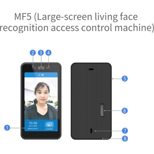 MF5 (Large-screen living face recognition access control machine)
