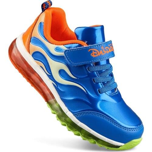 Fashion Sports Boys Sneakers Hook&Loop Kids Casual Shoes Children Breathable Mesh Running Shoes Walking Tenis Sneakers Girls