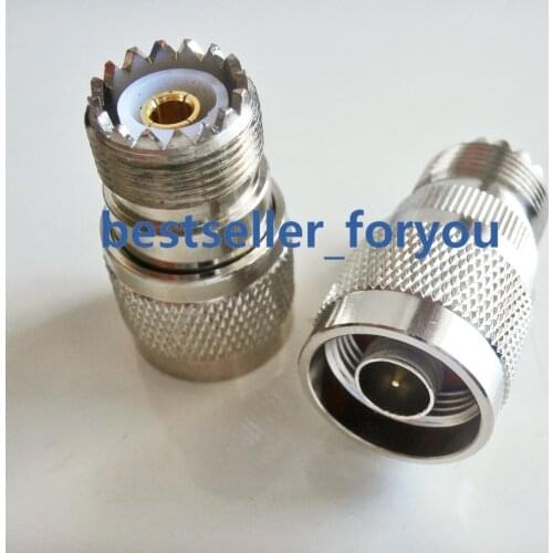 N Male to UHF SO-239 SO239 Female Jack Coax Straight RF Adapter Connector