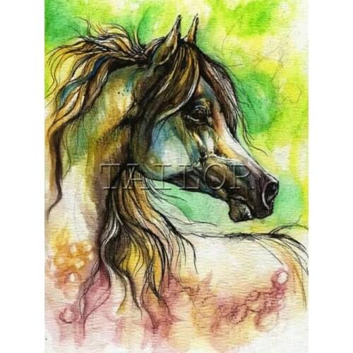 Home Decor Gift Cuadros haft diamentowy 5D diamond painting Cross stitch kit set Full square tools horse unicorn landscape art 3